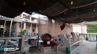 نمای محوطه اقامتگاه بوم گردی ساره گل - ملحمدره - اسدآباد - همدان